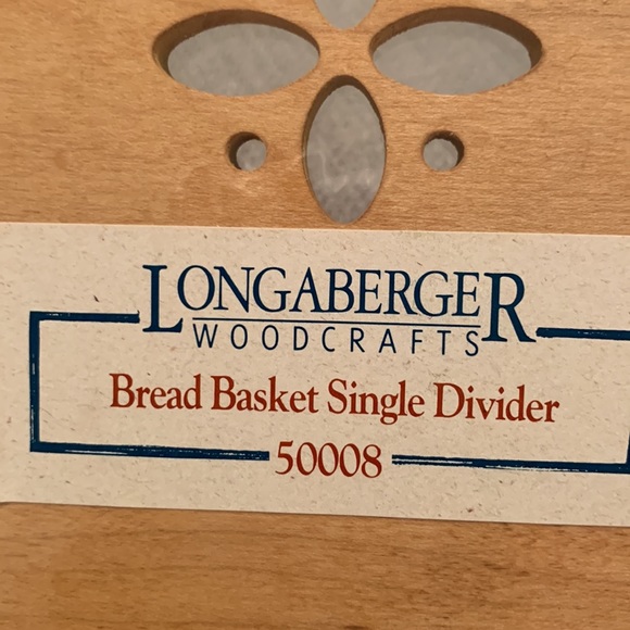 New LONGABERGER BREAD BASKET SINGLE DIVIDER #50008 - Picture 3 of 8